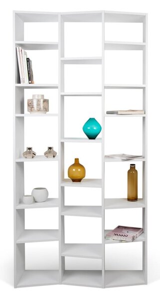 Fehér könyvespolc 108x224 cm Valsa – TemaHome