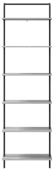Könyvespolc Szürke sonoma 60 x 24 x 203 cm Faanyag