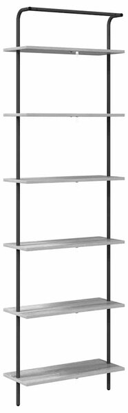 Könyvespolc Szürke sonoma 60 x 24 x 203 cm Faanyag