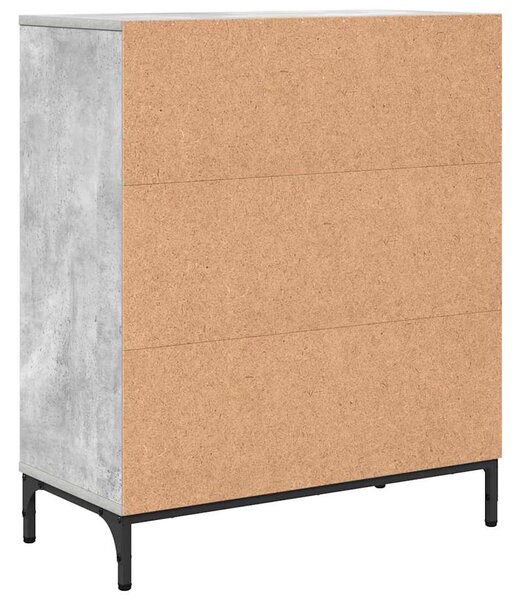 Széf Beton szürke 69.5 x 33 x 82 cm Faanyag
