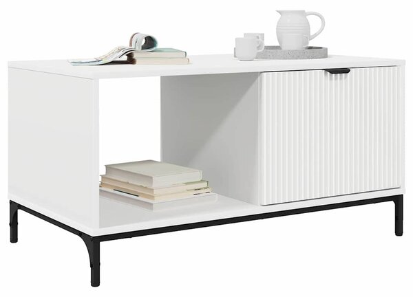 Dohányzóasztal Fehér 90 x 49 x 46 cm Faanyag