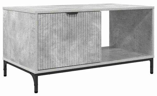 Dohányzóasztal Beton szürke 90 x 49 x 46 cm Faanyag