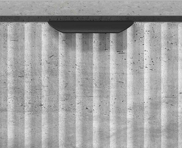 Dohányzóasztal Beton szürke 90 x 49 x 46 cm Faanyag