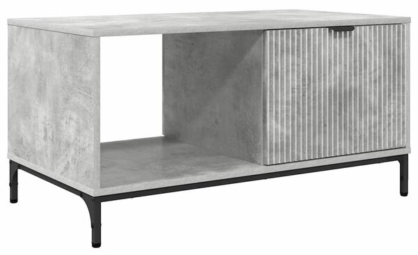 Dohányzóasztal Beton szürke 90 x 49 x 46 cm Faanyag