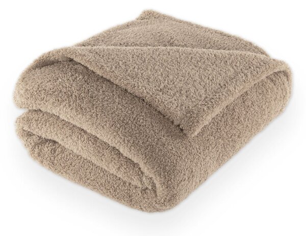Szürkésbarna mikroplüss takaró 150x200 cm Cocoon – Tiseco Home Studio