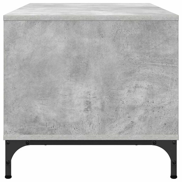 Dohányzóasztal Beton szürke 90 x 49 x 46 cm Faanyag