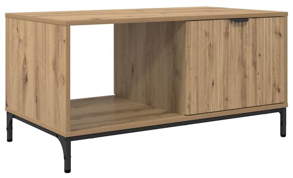 Dohányzóasztal kézműves tölgy 90 x 49 x 46 cm Faanyag