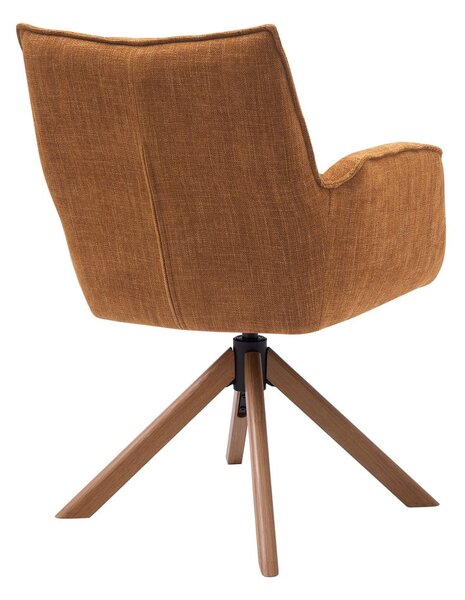 Narancssárga kárpitozott étkezőfotel szett 2 db-os Marilla – Unique Furniture