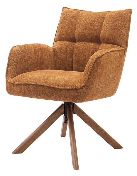 Narancssárga kárpitozott étkezőfotel szett 2 db-os Marilla – Unique Furniture