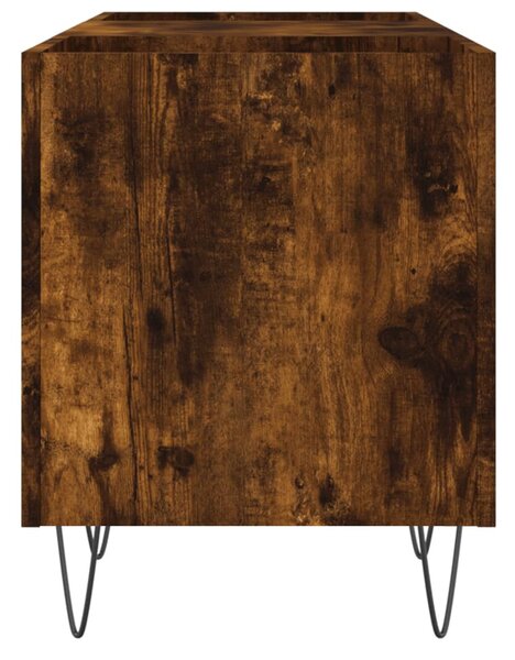 Füstös tölgy színű szerelt fa hanglemezszekrény 121x38x48 cm