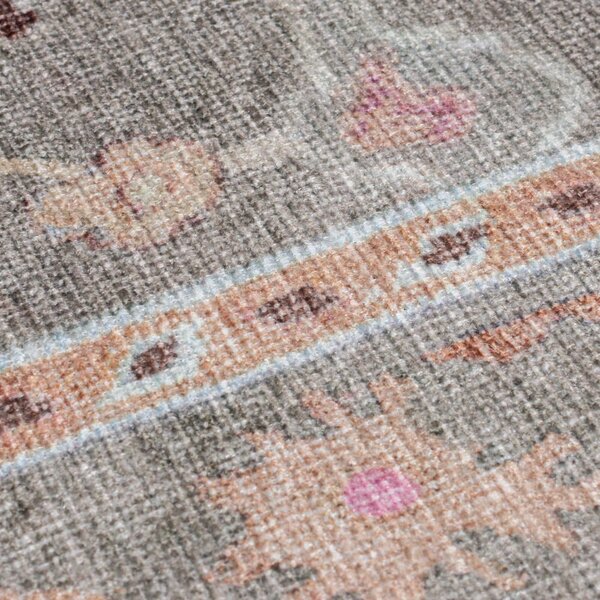 Világoszöld mosható futószőnyeg 60x230 cm Una Floral – Flair Rugs