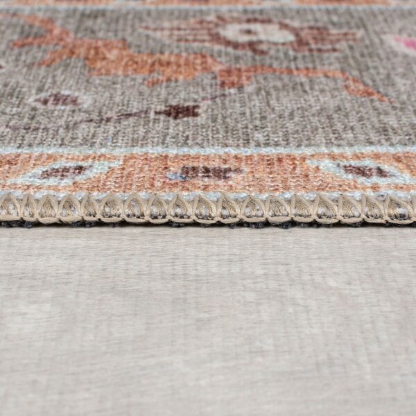 Világoszöld mosható futószőnyeg 60x230 cm Una Floral – Flair Rugs