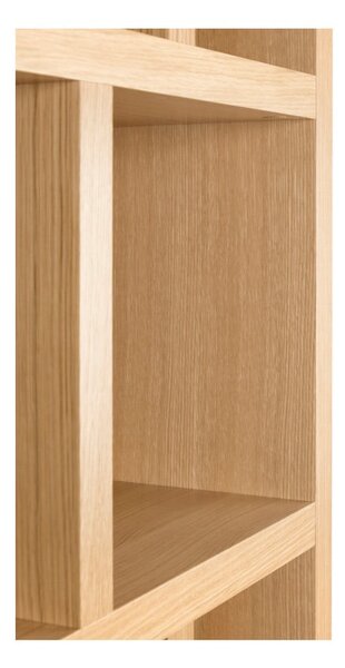 Natúr színű könyvespolc tölgyfa dekorral 70x198 cm Berlin – TemaHome