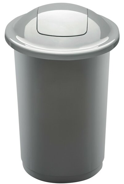 Top Bin szelektív hulladékgyűjtő kosár, 50 l, ezüst