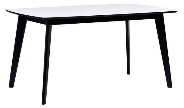 Griffin fekete-fehér étkezőasztal, 150 x 90 cm - Rowico