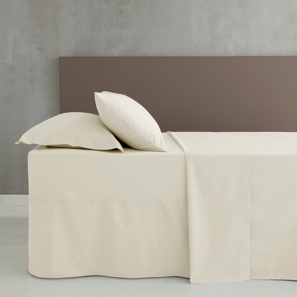 Krémszínű perkál ágykeret huzat 150x200 cm Easy Iron Percale – Catherine Lansfield