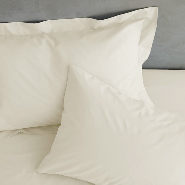 Krémszínű perkál ágykeret huzat 150x200 cm Easy Iron Percale – Catherine Lansfield