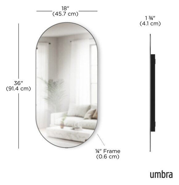 Fali tükör 46x91 cm Hubba – Umbra