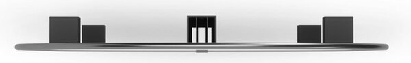 Fali tükör 46x91 cm Hubba – Umbra