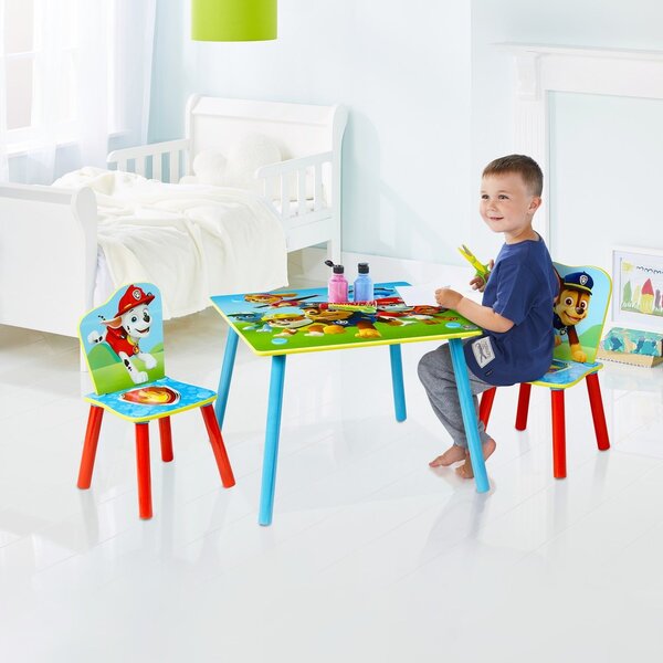 Childrens asztal székek mancs patrol Gyerekasztal székekkel Paw