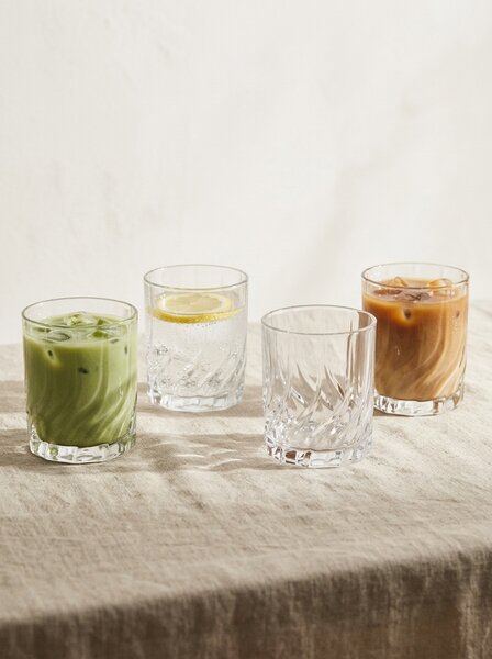 Sinsay - Pohárkészlet dombornyomott mintával 4 pack - clear