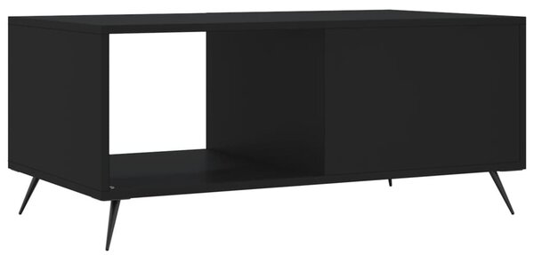 Fekete szerelt fa dohányzóasztal 90 x 50 x 40 cm