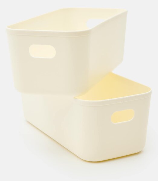 Sinsay - Tárolódoboz készlet 2 pack - krémszínű