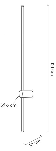 Moosee Ombre 120 Fali Lámpa Szett Acél Fekete LED Minimalista (2 db)
