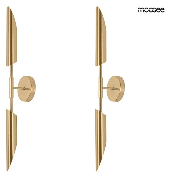 Moosee Locca Fali Lámpa Szett Acél Arany Geometrikus Kétirányú Fény