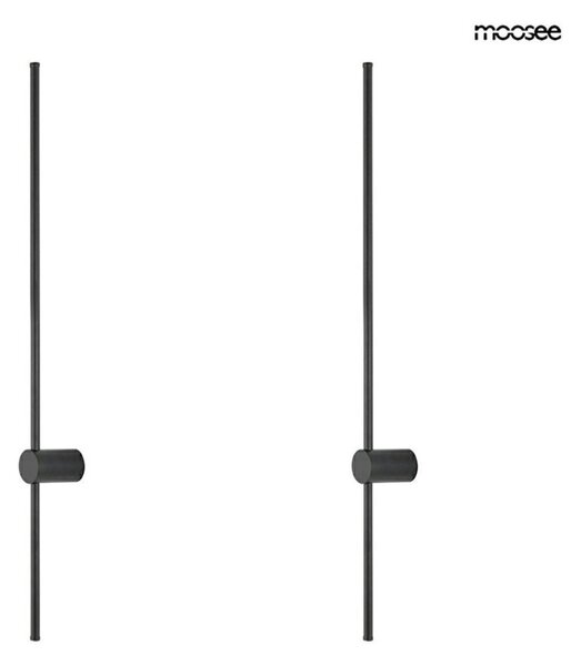 Moosee Ombre 100 Fali Lámpa Szett Acél Fekete LED Minimalistikus (2 db)
