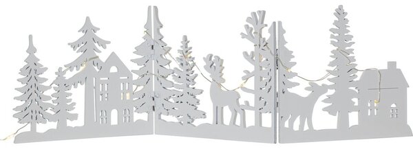 Fehér fénydekoráció karácsonyi mintával Fauna – Star Trading