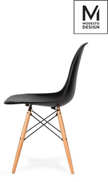 Modesto Design DSW Szék Szett Fekete Bükk Alappal (4 db)