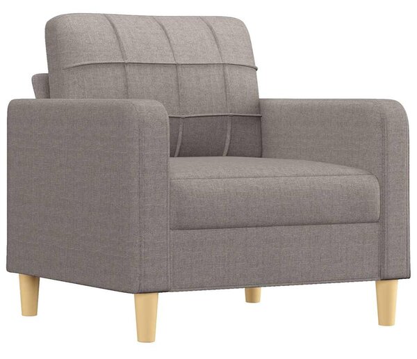 Tópszínű szövet kanapéfotel 60 cm