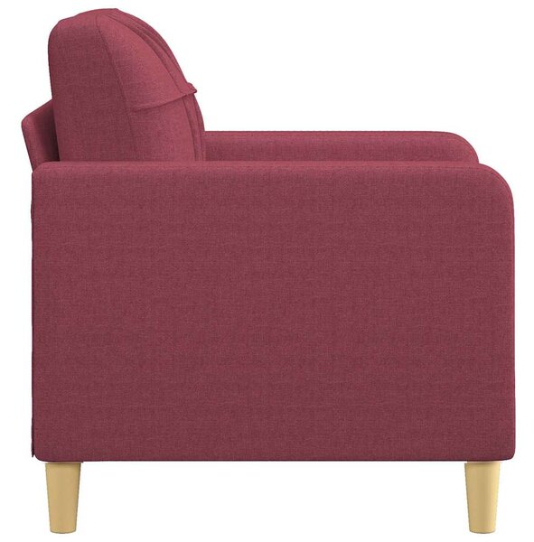 Bordó szövet kanapéfotel 60 cm