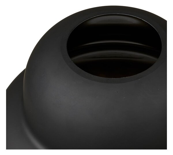 Fekete üveg váza (magasság 20 cm) Vera – House Nordic