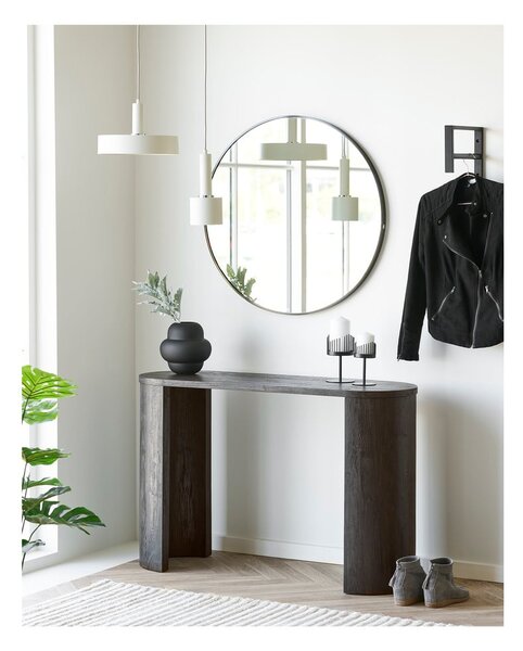 Fekete üveg váza (magasság 20 cm) Vera – House Nordic