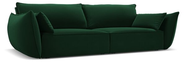Sötétzöld bársony kanapé 208 cm Vanda – Mazzini Sofas