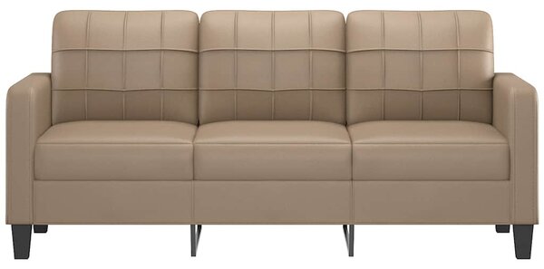 3 személyes cappuccino színű műbőr kanapé 180 cm