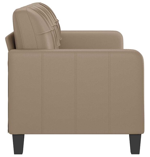 3 személyes cappuccino színű műbőr kanapé 180 cm