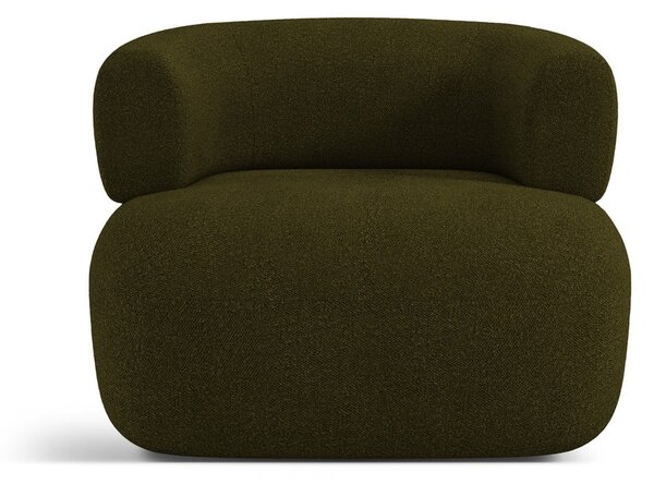 Zöld buklé fotel Jenny – Micadoni Home