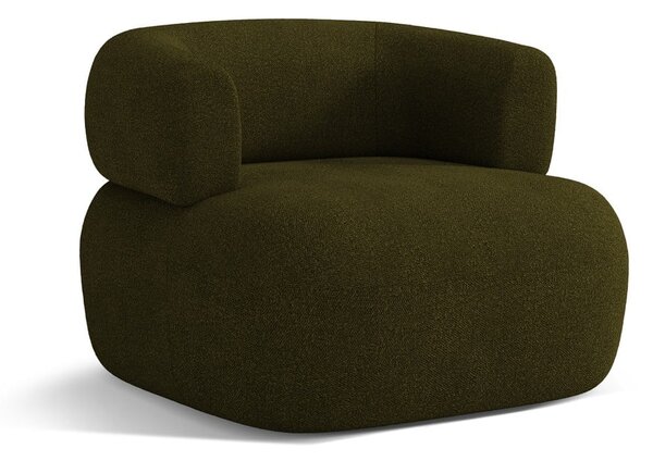 Zöld buklé fotel Jenny – Micadoni Home