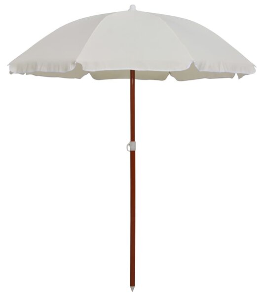 VidaXL homokszínű napernyő acélrúddal 180 cm
