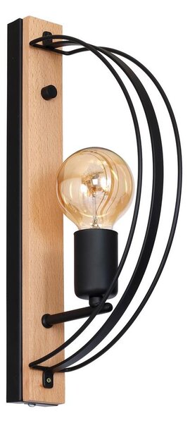 Luminex Fali lámpa DALVIN 1xE27/60W/230V fekete LU8233