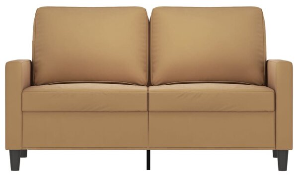 Kétszemélyes barna bársony kanapé 120 cm