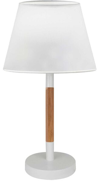 Viokef Villy asztali lámpa, fehér, 1xE27 foglalattal