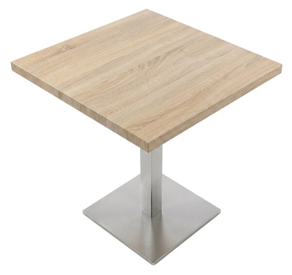 ARP264 négyzet alakú kávézóasztal, 80x80x3,6 cm, XL – sonoma