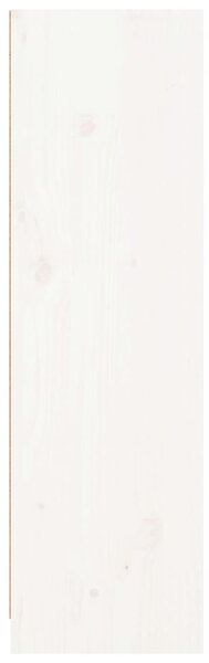 Fehér tömör fenyőfa könyvszekrény 70 x 33 x 110 cm