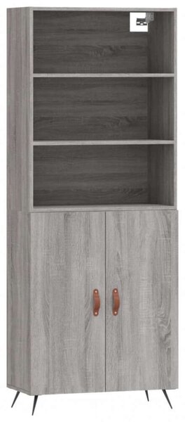 VidaXL szürke sonoma szerelt fa magasszekrény 69,5 x 34 x 180 cm