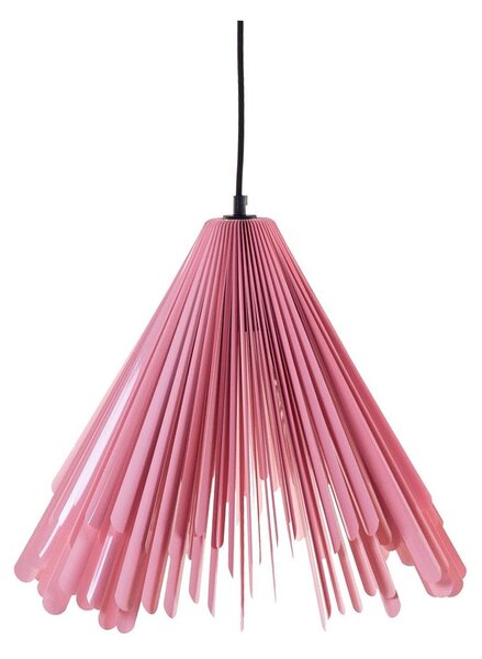 Exkluzív függesztett mennyezeti lámpa, kiszélesedő, rózsaszín - HABILLÉE
