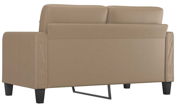 2 személyes cappuccino színű műbőr kanapé 140 cm